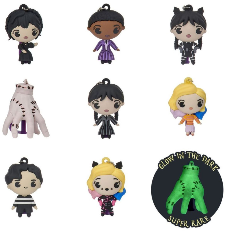 Sběratelské klipy Wednesday – postavičky ze seriálu