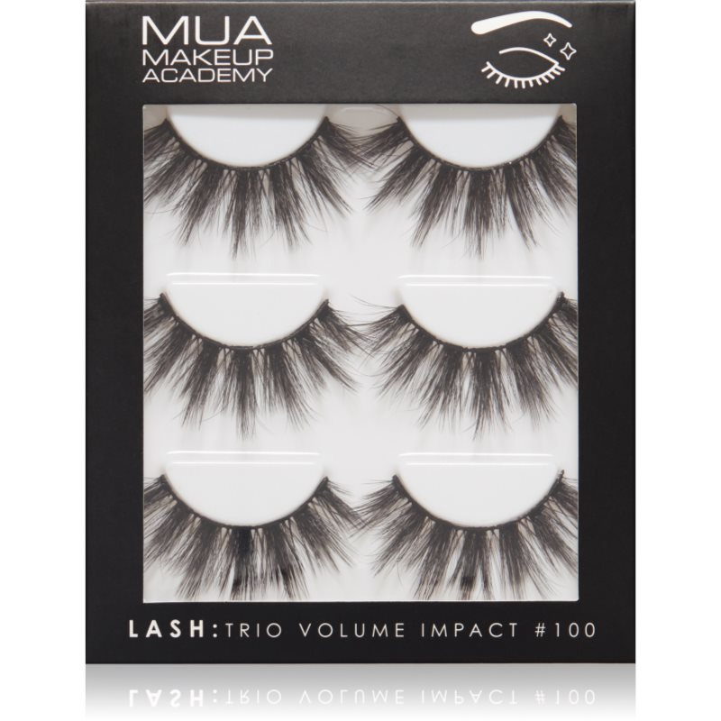 MUA Makeup Academy Lashes Volume Impact umělé řasy typ 3 pár