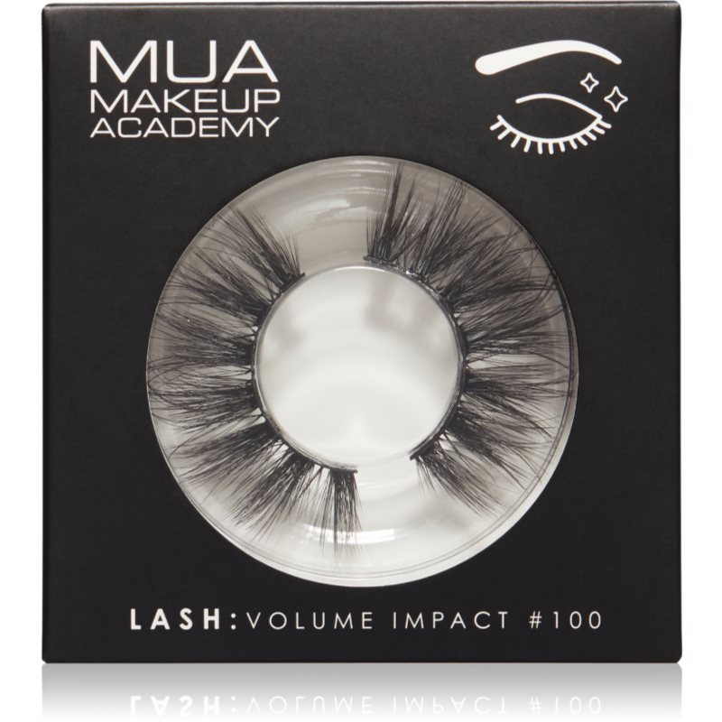 MUA Makeup Academy Lashes Volume Impact umělé řasy typ #100 1 pár
