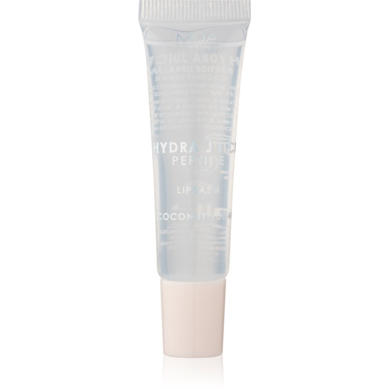 MUA Makeup Academy Hydra-Juice Peptide hydratační balzám na rty pro lesk vůně Coconut Sugar 10 ml