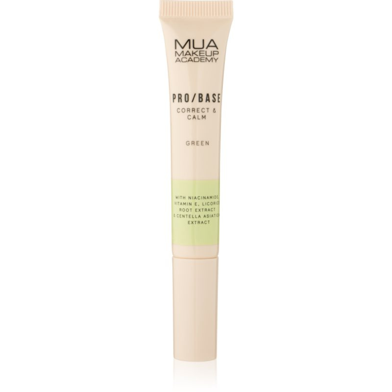 MUA Makeup Academy PRO/BASE Colour Corrector korektor proti začervenání odstín Correct & Calm – Green 10 ml