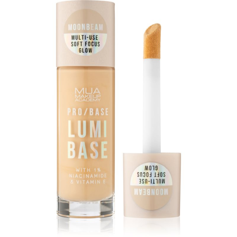 MUA Makeup Academy PRO/BASE Lumi Base rozjasňující podkladová báze pod make-up odstín Moonbeam (Neutral) 33 ml