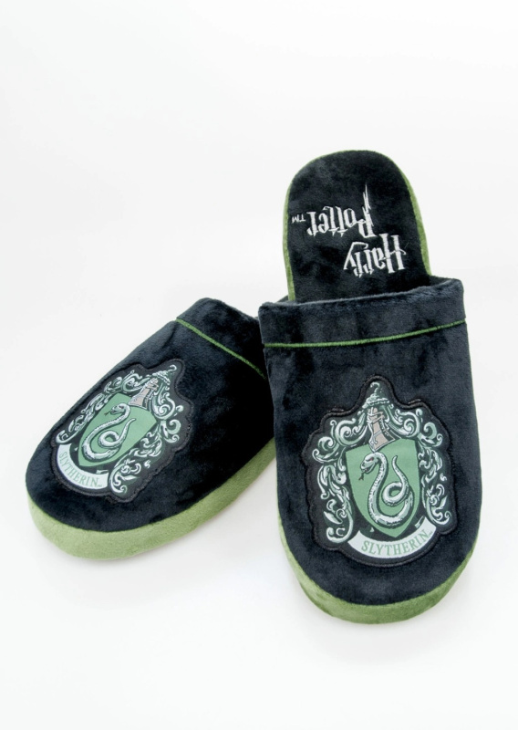 CurePink Nazouvací trepky Harry Potter Zmijozel Slytherin
