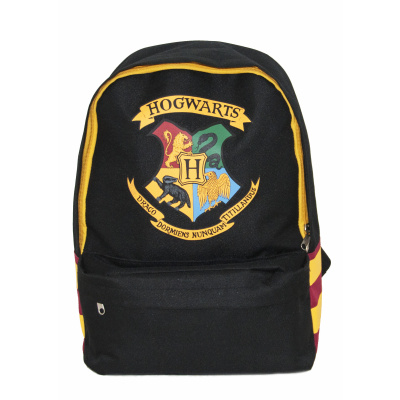 CurePink batoh Harry Potter Erb Bradavic Hogwarts černá