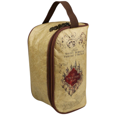 CurePink Dámská kosmetická taška Harry Potter Marauder's Map 25 x 13 x 12 cm 92822