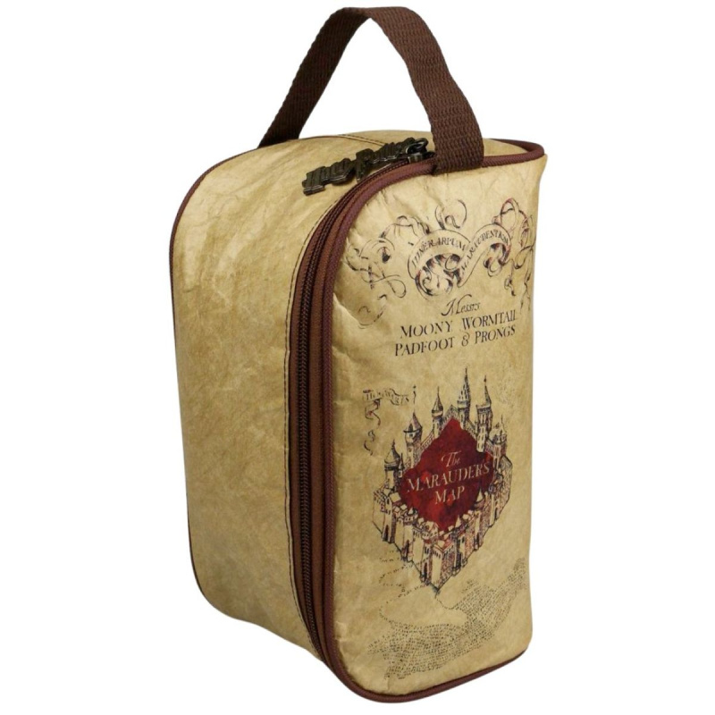 CurePink Dámská kosmetická taška Harry Potter Marauder's Map 25 x 13 x 12 cm 92822