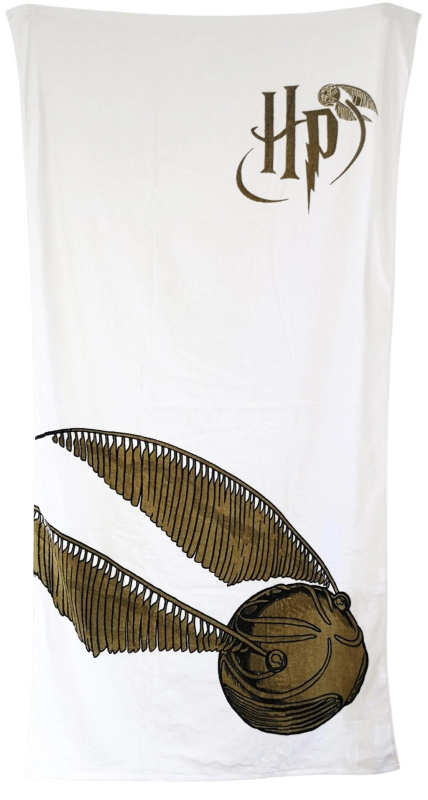 CurePink: | Osuška - ručník Harry Potter: Zlatonka - Golden Snitch (75 x 150 cm) [93214]