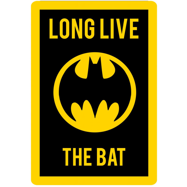 CurePink: Vnitřní kobereček DC Comics: Batman černý polyester 93645