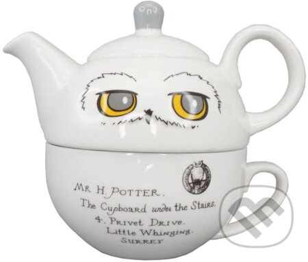 Keramický set na čaj Harry Potter: Hedviga