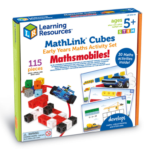 Learning Resources - Sada aktivit pro rané matematické vzdělávání MathLink® Cubes – Mathmobiles Learning Resources
