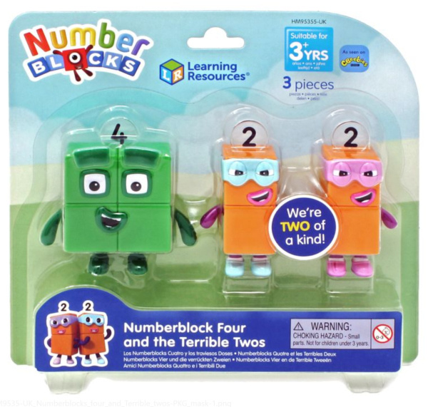 Learning Resources - Sada figurek Numberblocks® Čtyřka a hrozivé dvojky Learning Resources