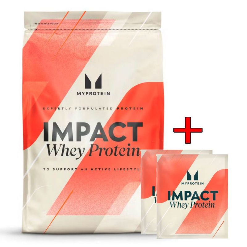 MyProtein Impact Whey Protein 2500 g + BCAA 250 g Příchuť: Jahoda