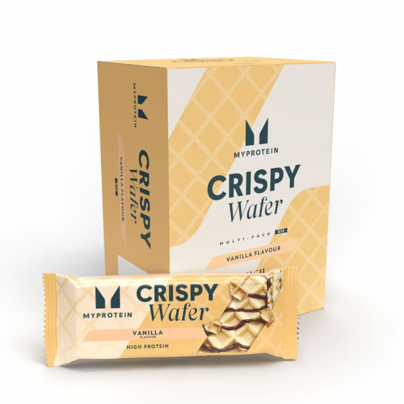 MyProtein Crispy Protein Wafers, 10 x 42 g Příchuť: Vanillka