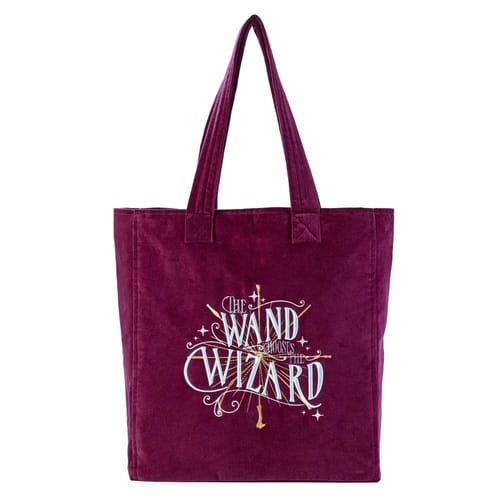 Nákupní sametová taška Harry Potter - The Wand Chooses The Wizard