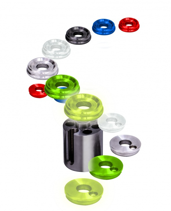 Solar koncovky lock & load end caps - fluorescenční