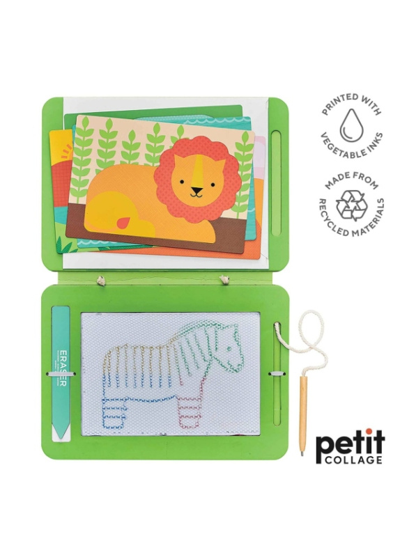 Petitcollage Magnetická kreslící tabulka divoká zvířata