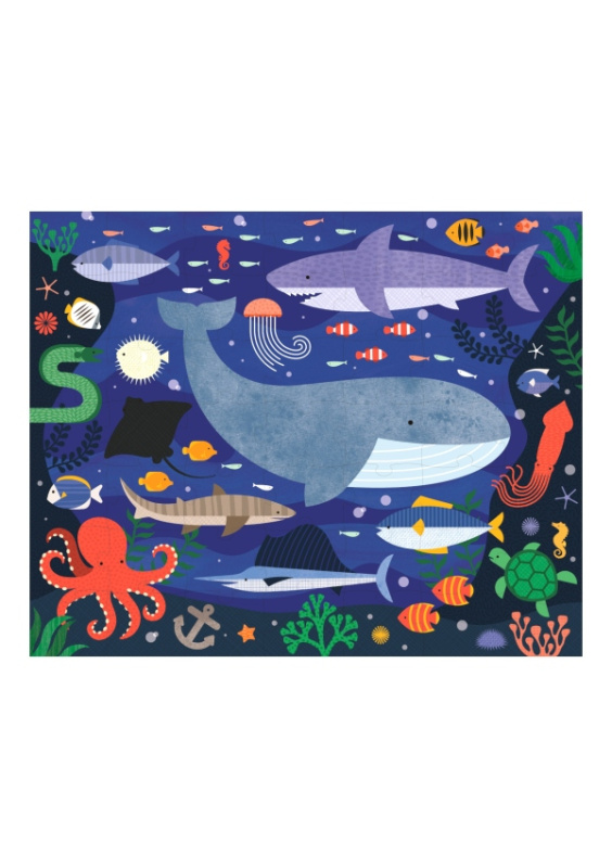 Petitcollage oboustranné puzzle pod mořem