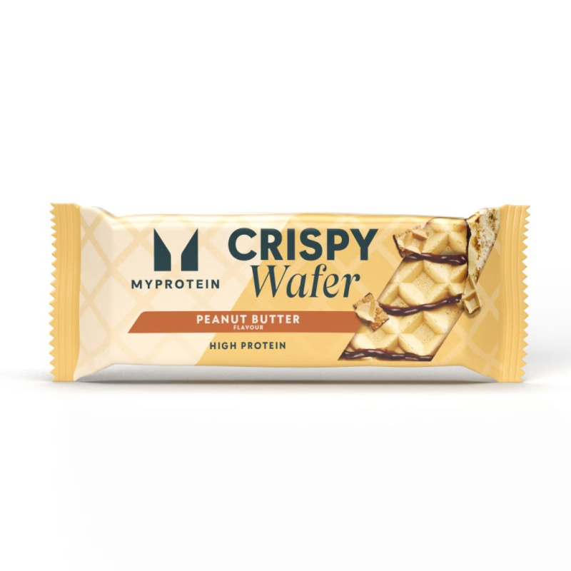 MyProtein Crispy Protein Wafers, 10 x 40 g Příchuť: Arašídové máslo 41,1 g
