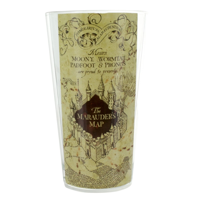 CurePink Sklenice Harry Potter: Maurauders Map PP3912HP 400 ml