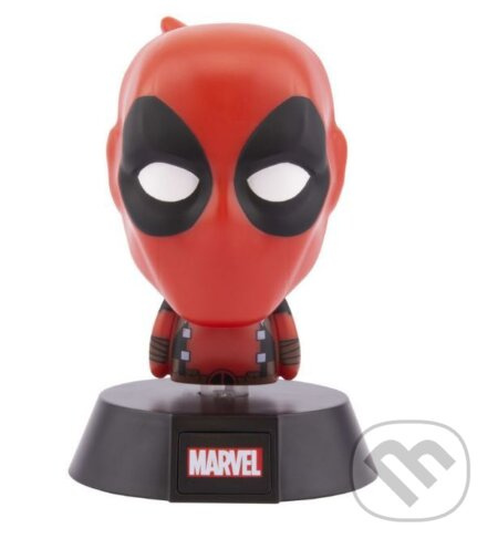 CurePink Plastová dekorativní svítící Marvel Deadpool