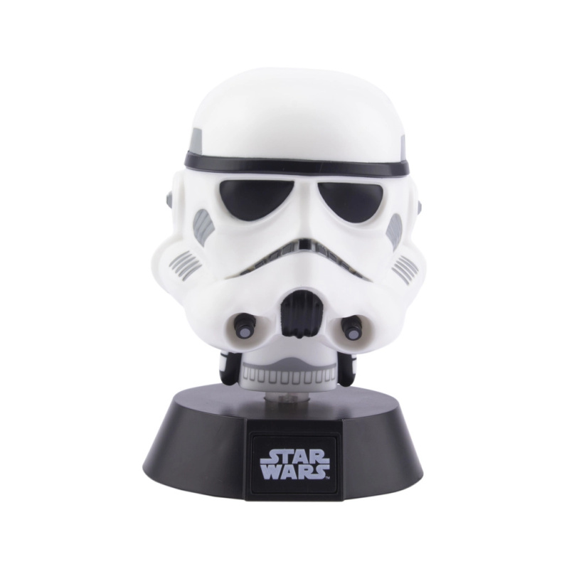 CurePink Plastová dekorativní svítící Star Wars Hvězdné války Stormtrooper