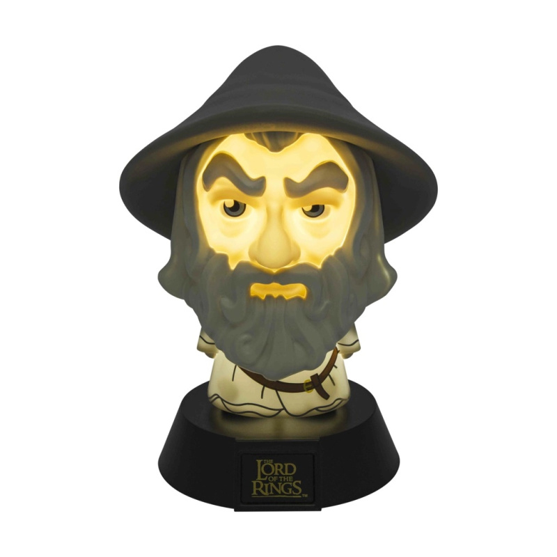 CurePink Plastová dekorativní svítící Lord Of The Rings Pán prstenů Gandalf 10 cm