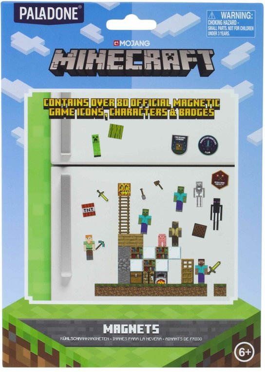Magnetky Minecraft – sada 80 kusů