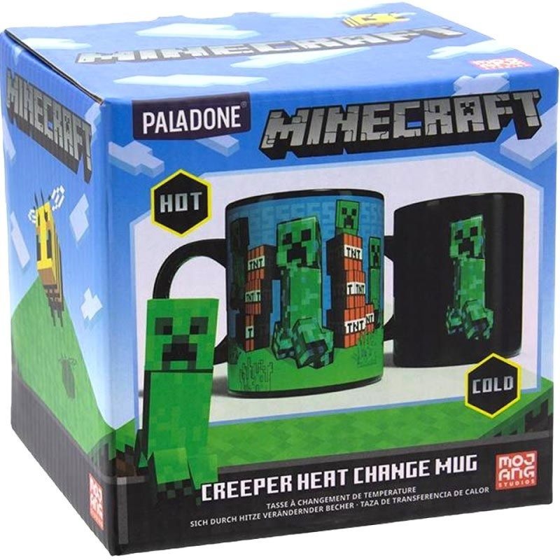 Hrnek měnící Minecraft Creeper