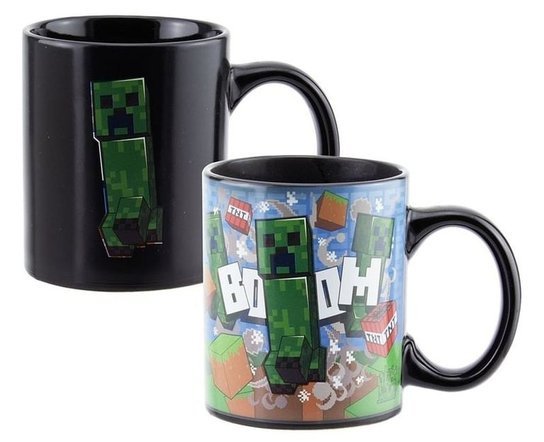 Hrnek měnící Minecraft Creeper