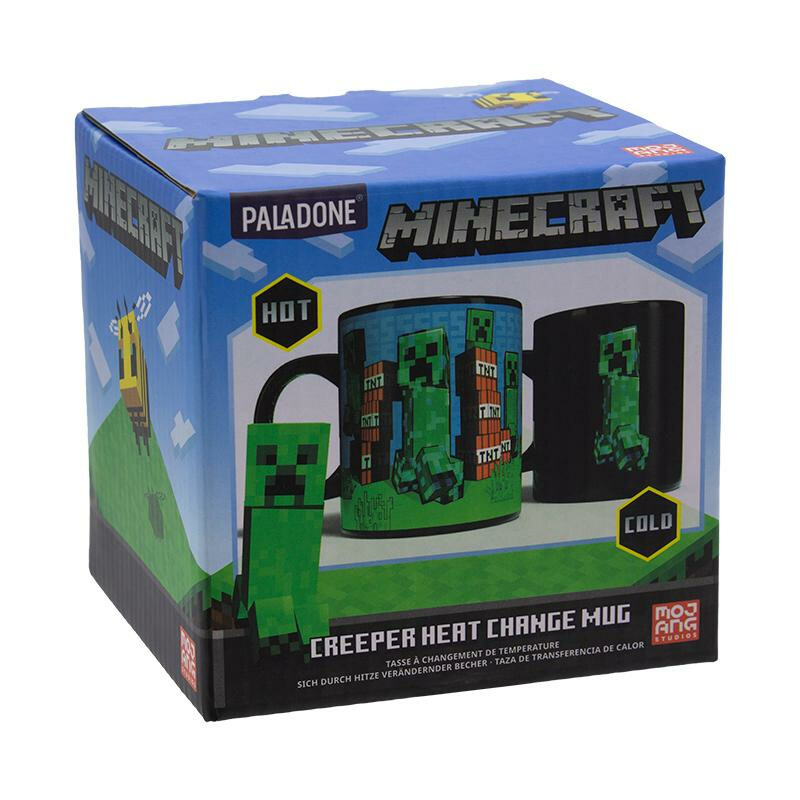 Hrnek měnící Minecraft Creeper