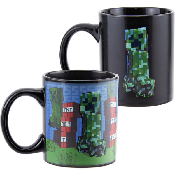 Hrnek měnící Minecraft Creeper