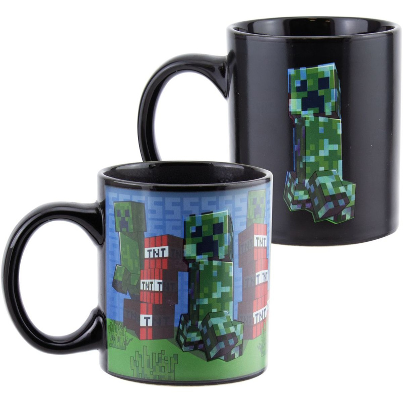 Hrnek měnící Minecraft Creeper