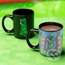 Hrnek měnící Minecraft Creeper