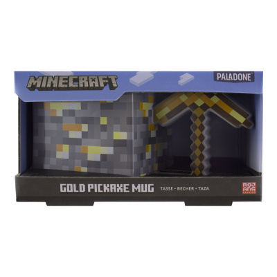 Paladone Hrnek Minecraft Gold Picka x e 550 ml