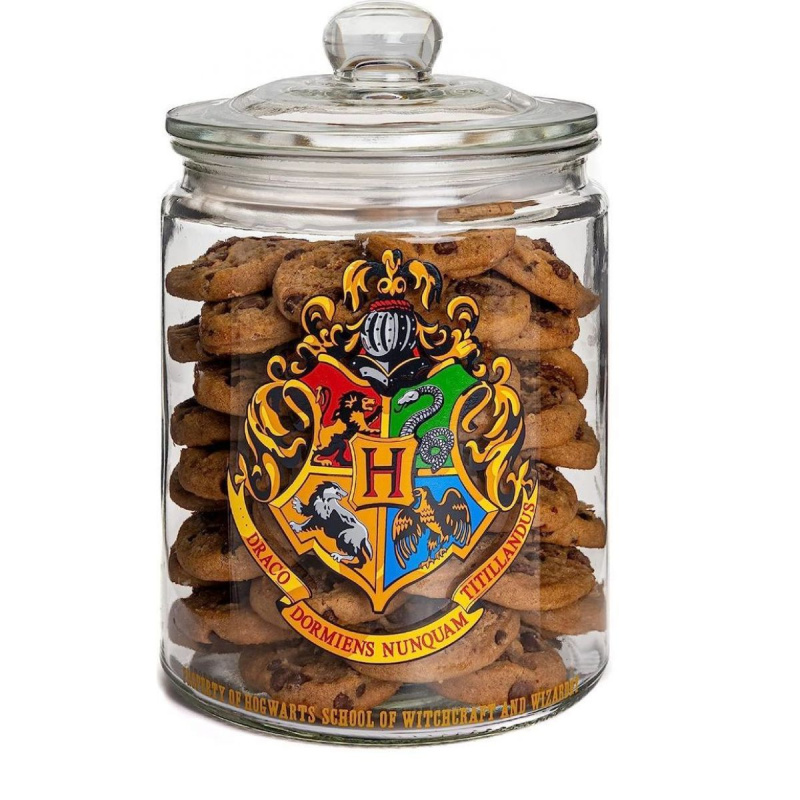 CurePink Skleněná dóza Harry Potter Bradavice 21 2 litry