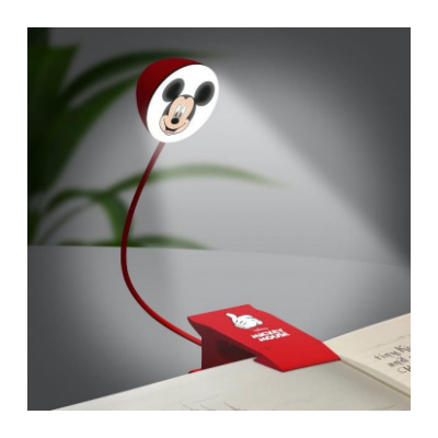 Lampička na čtení s klipem Mickey Mouse