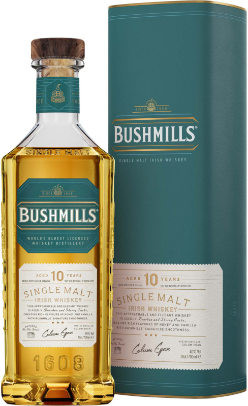 Bushmills Single Malt Irish Whiskey 40% obj., dárkové balení