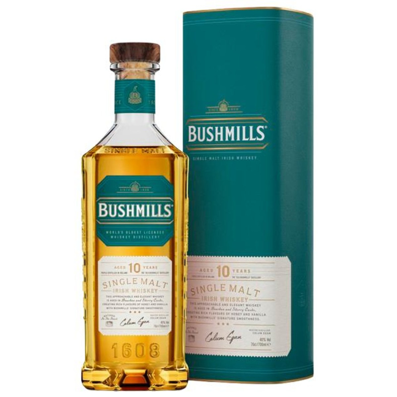 Bushmills Single Malt Irish Whiskey 40% obj., dárkové balení