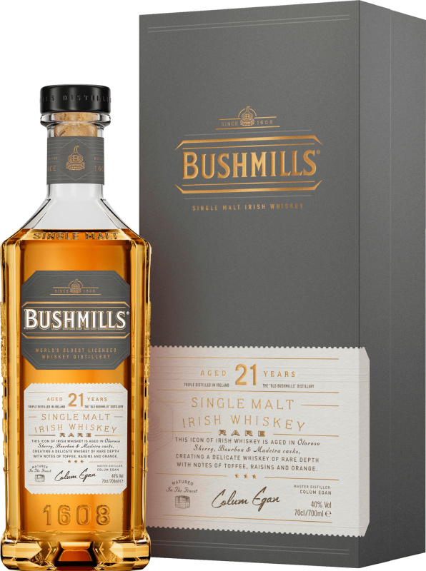 Bushmills 21 letá Rare 40% 0,7l