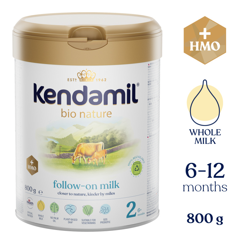 Nature pokračovací mléko 2 HMO Kendamil 800g