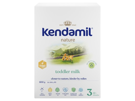 KENDAMIL 3 Nature HMO+ pokračovací kojenecké mléko 600 g