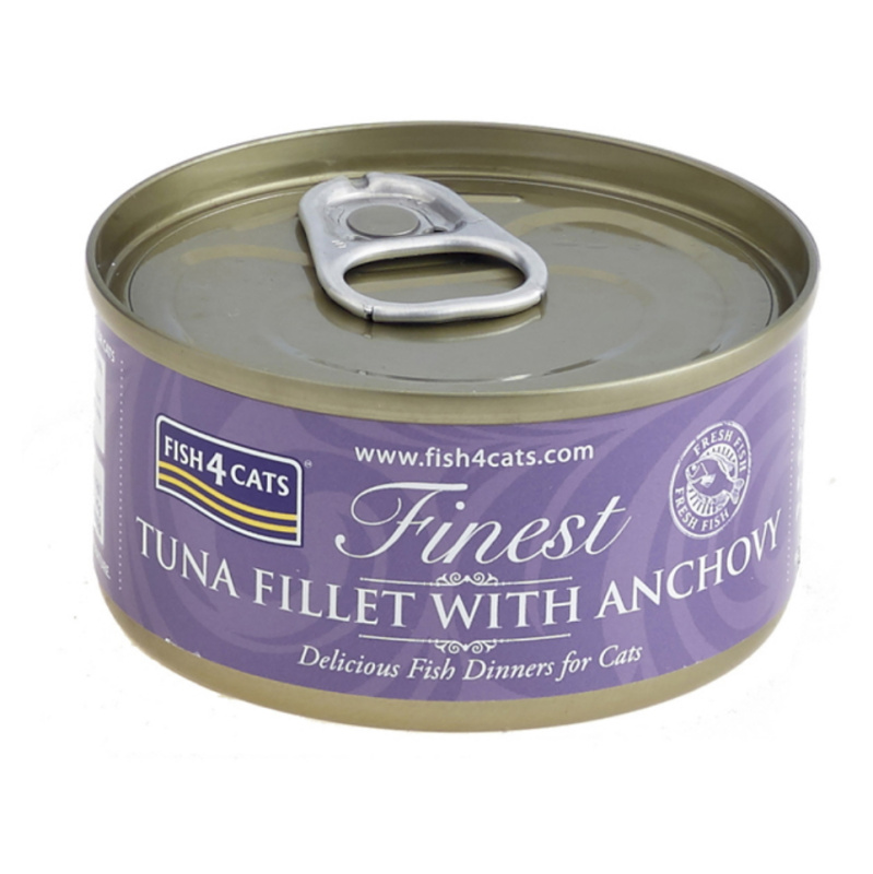 FISH4CATS Finest tuňák se ančovičkami konzerva pro kočky 70 g