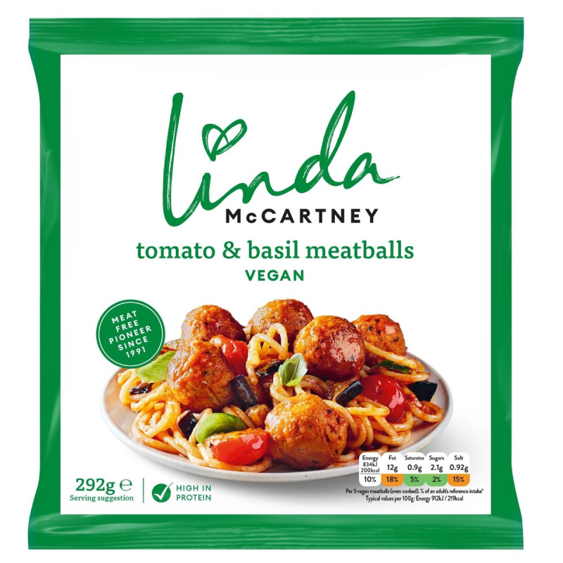Linda McCartney's Vegetariánské ochucené kuličky, mražené (15 ks)