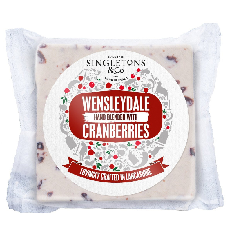 Singletons Sýr Wensleydale s klikvou bloček