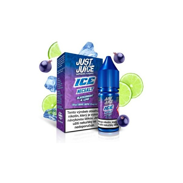 Just Juice Salt Ledový černý rybíz & limetka 10ml (11mg)
