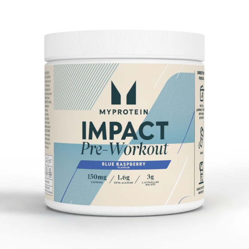 MyProtein Impact Pre-Workout, 500 g Příchuť: Modrá malina