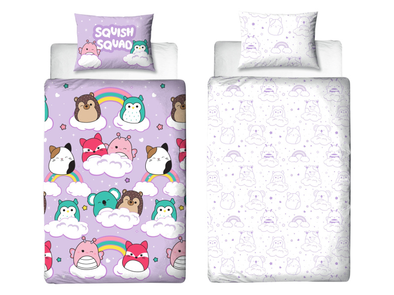 Dětské povlečení, 140 x 200 cm, 70 x 90 cm (Squishmallows)