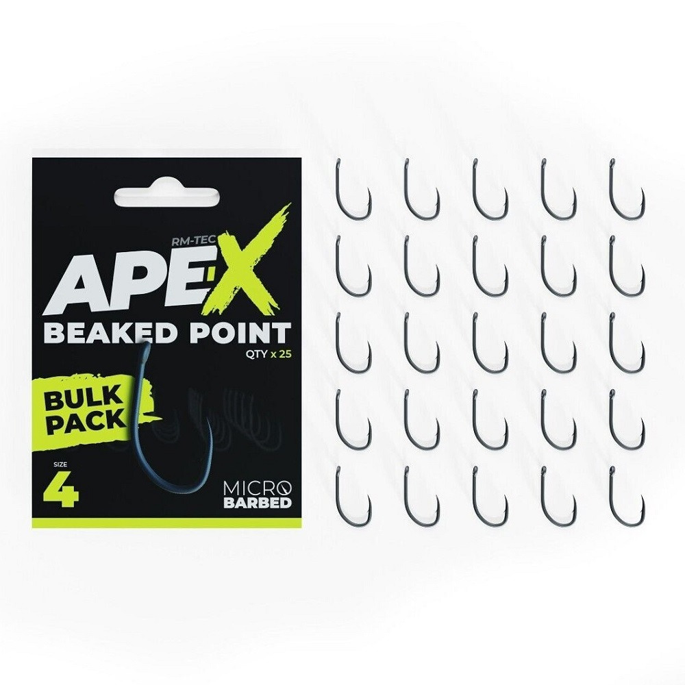 Ridgemonkey háčky ape-x beaked point barbed bulk pack 25 ks - 4
