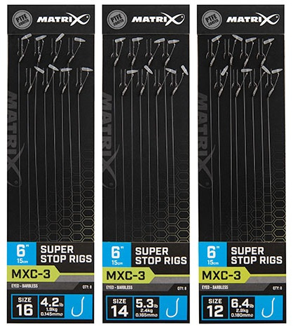 Matrix návazec mxc-3 6” super stop rigs - velikost háčku 12 nosnost 2,9 kg