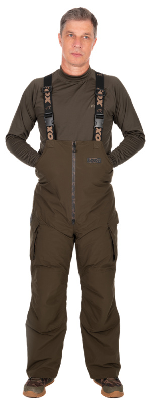 Fox kalhoty khaki sherpa tec sallopettes - m